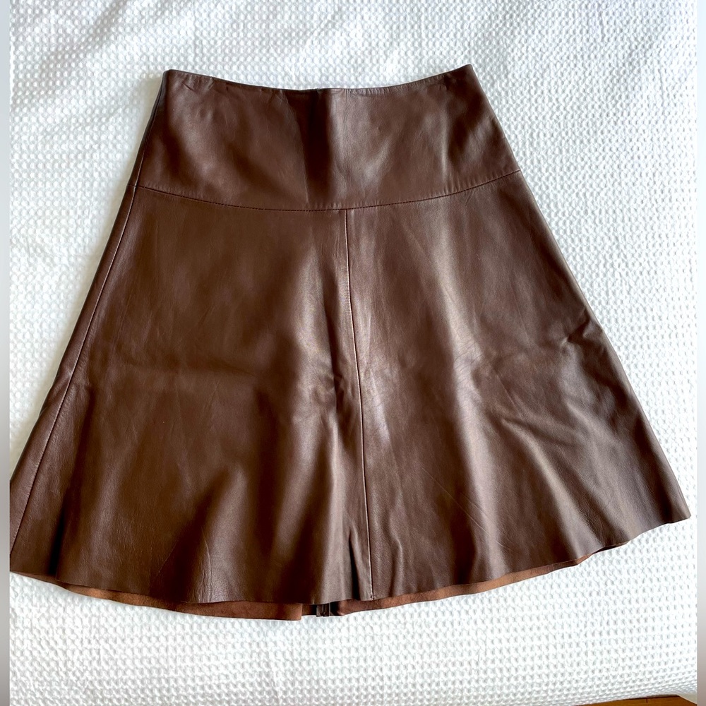 BCBGMaxazria Faux Leather skirt